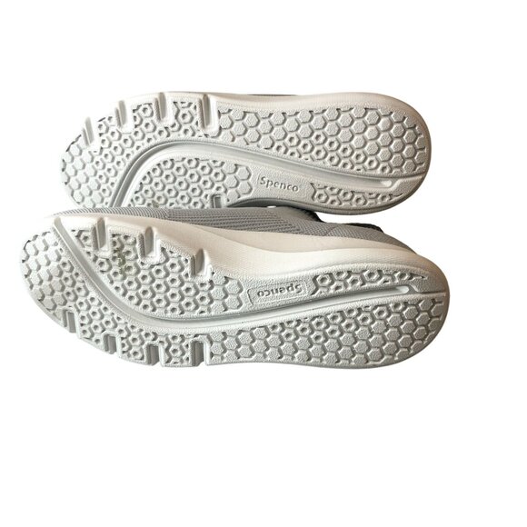 Spenco Pure Love Slip-On Sneaker Glacier Grey Yellow Stretch Featherlyte 6.5 - Picture 5 of 8